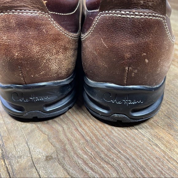 Cole Haan Everett Air Stitched Bicycle Toe Leather Loafer Shoes, Mens 10M, Brown